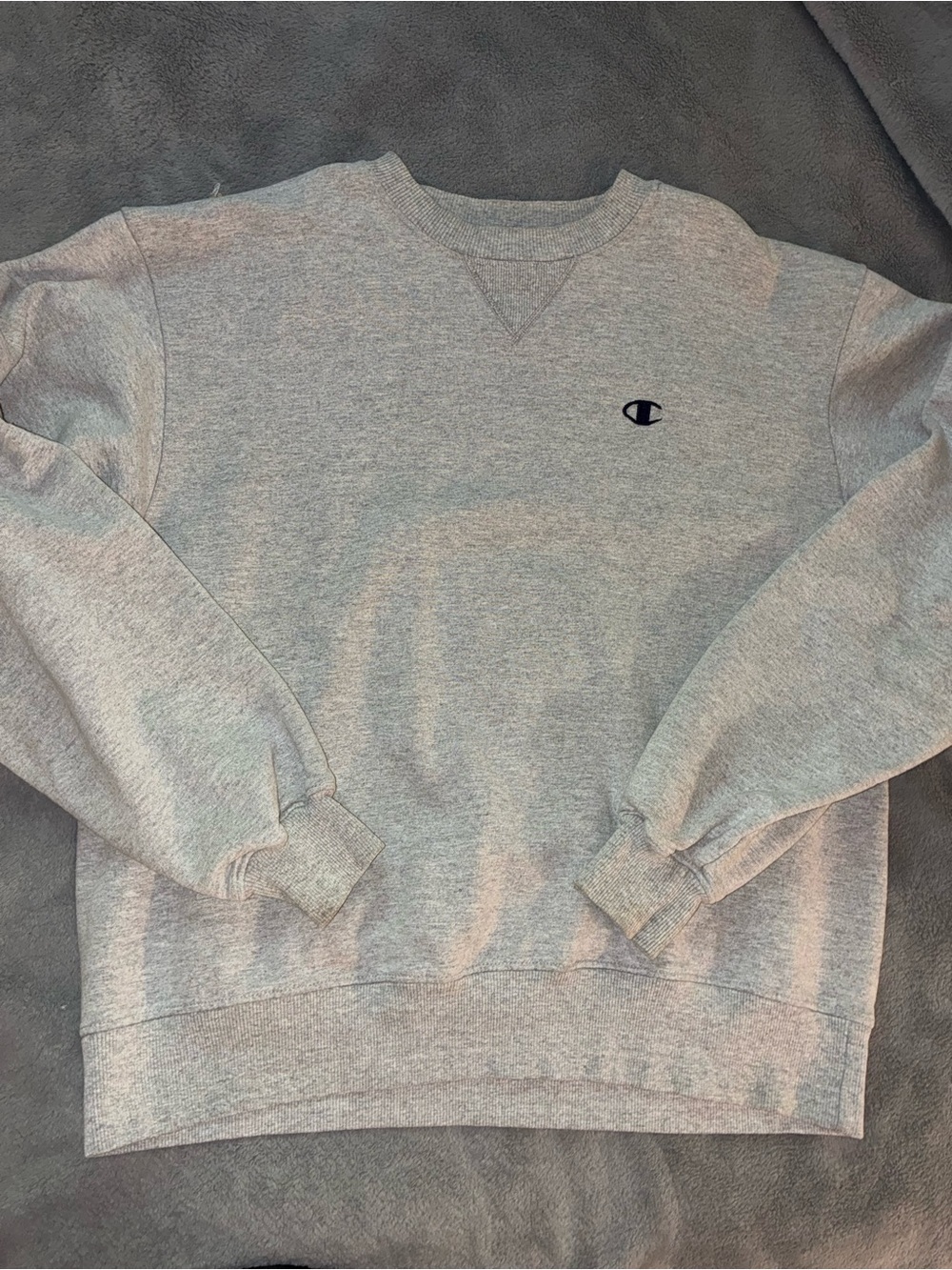 Champion Vintage Light Gray Crewneck Sweatshirt Size Medium